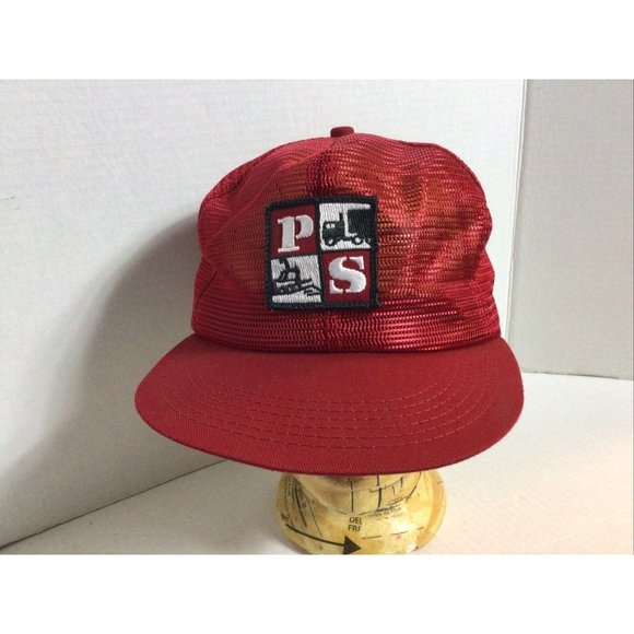 Vintage K-Products trucker mesh Snap back hat Red - Picture 1 of 6